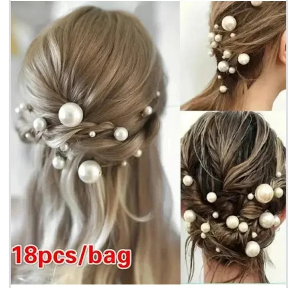 18 Pearl Bobby Pins Gold - Picture 9 of 9